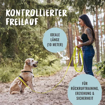Rudelkönig Lounge pour chien - 5/10m Laisse avec dragonne Rudelkönig Lounge pour chien - 5/10m Laisse avec dragonne