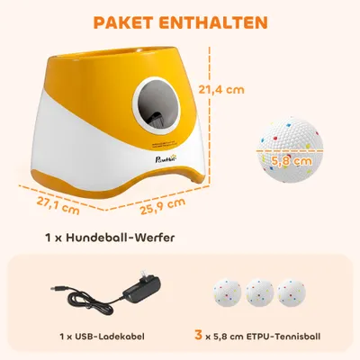 PawHut Automatischer Ballwerfer PawHut Automatischer Ballwerfer