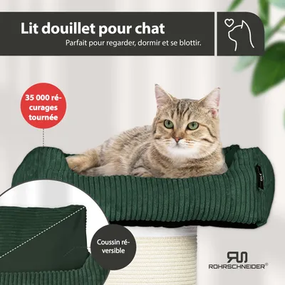 Arbre à chat en velours côtelé XL