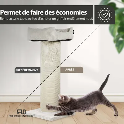 Rohrschneider Arbre à chat en velours côtelé XL