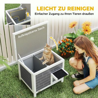 PawHut Katzenhaus
