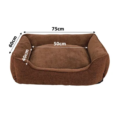 lionto lit pour chat en peluche avec housse lavable et entrée basse lionto lit pour chat en peluche avec housse lavable et entrée basse