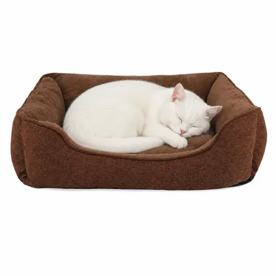 lionto panier pour chat avec coussin réversible et entrée basse lionto panier pour chat avec coussin réversible et entrée basse