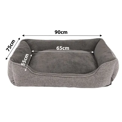 lionto lit pour chat en peluche avec housse lavable et entrée basse lionto lit pour chat en peluche avec housse lavable et entrée basse