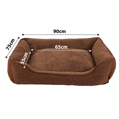 lionto lit pour chat en peluche avec housse lavable et entrée basse lionto lit pour chat en peluche avec housse lavable et entrée basse