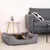 lionto lit pour chat en peluche avec housse lavable et entrée basse lionto lit pour chat en peluche avec housse lavable et entrée basse