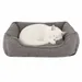 lionto Katzenbett mit Plüsch, tiefem Einstieg und waschbarem Bezug
