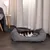 lionto lit pour chat en peluche avec housse lavable et entrée basse lionto lit pour chat en peluche avec housse lavable et entrée basse