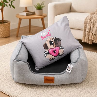Yommy – Hundebett – Sommerleinen
