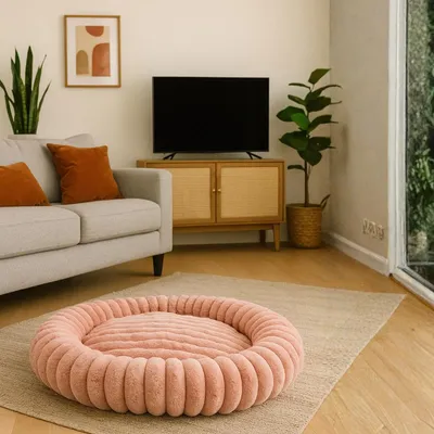 Yommy Kuschelbett Rund aus Plüsch Yommy Kuschelbett Rund aus Plüsch