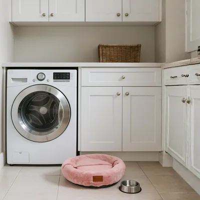 Yommy Rundes Haustierbett – Weiches und Gemütliches Bett für Katzen und Kle Yommy Rundes Haustierbett – Weiches und Gemütliches Bett für Katzen und Kle