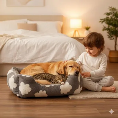 Yommy Wolkenbett für Hunde und Katzen | Weich, Warm Yommy Wolkenbett für Hunde und Katzen | Weich, Warm