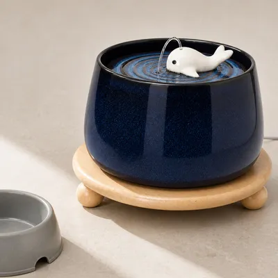 COSYFUR Fontaine à Eau Chat Céramique 1,8 L - Pompe Silencieuse 25 dB COSYFUR Fontaine à Eau Chat Céramique 1,8 L - Pompe Silencieuse 25 dB