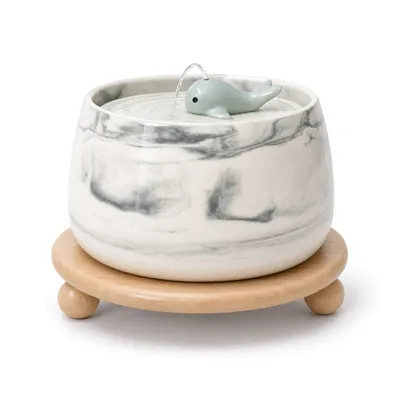 COSYFUR Fontaine à Eau Chat Céramique 1,8 L - Pompe Silencieuse 25 dB COSYFUR Fontaine à Eau Chat Céramique 1,8 L - Pompe Silencieuse 25 dB