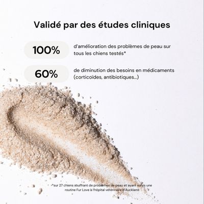 Fur Love Poudre de bain apaisante pour pattes irritées