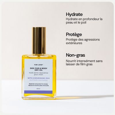 Fur Love Huile de soin naturelle pour chien