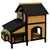 Zatte Katzenhaus Tannenholz 2 Etagen, winterfest, erhöht 96x65x85 cm Zatte Katzenhaus Tannenholz 2 Etagen, winterfest, erhöht 96x65x85 cm
