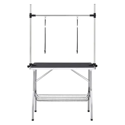 Zatte Table toilettage pliable réglable 90x60x76 cm, noir Zatte Table toilettage pliable réglable 90x60x76 cm, noir