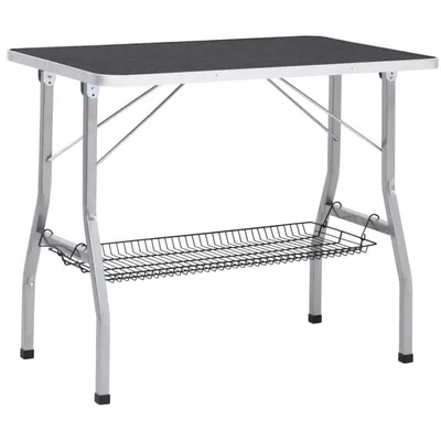 Zatte Table toilettage pliable réglable 90x60x76 cm, noir Zatte Table toilettage pliable réglable 90x60x76 cm, noir