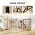 Zatte Barrière bébé animal 4 panneaux, MDF/acier, avec porte Zatte Barrière bébé animal 4 panneaux, MDF/acier, avec porte