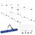 4 haies+slalom; Plastique; Blanc
