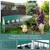 Zatte Pondoir poules 4 cases avec pieds, vert