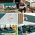 Zatte Pondoir poules 4 cases avec pieds, vert