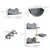 Zatte Mur chat 4 pcs, échelle, hamac, jusqu'à 5 kg Zatte Mur chat 4 pcs, échelle, hamac, jusqu'à 5 kg