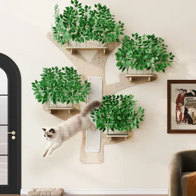 Zatte Arbre mur forme arbre pin, plateformes 155x210 cm Zatte Arbre mur forme arbre pin, plateformes 155x210 cm