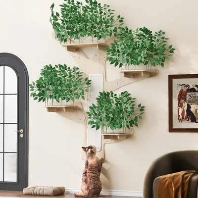 Zatte Arbre mur forme arbre pin, plateformes 155x210 cm Zatte Arbre mur forme arbre pin, plateformes 155x210 cm