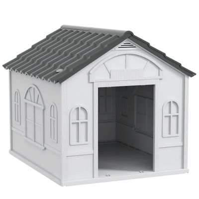 Zatte Niche chien toit 2 pans imperméable, 20 kg 65x75x63 cm