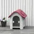 Zatte Hundehütte Outdoor, Dachluke, wetterfest, kleiner Hund, Rot Zatte Hundehütte Outdoor, Dachluke, wetterfest, kleiner Hund, Rot