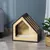 Zatte Hundehütte Holz mit Kissen, drinnen, bis 8 kg 60x40x59 cm Zatte Hundehütte Holz mit Kissen, drinnen, bis 8 kg 60x40x59 cm