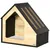 Zatte Hundehütte Holz mit Kissen, drinnen, bis 8 kg 60x40x59 cm Zatte Hundehütte Holz mit Kissen, drinnen, bis 8 kg 60x40x59 cm