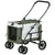 Zatte Chariot chien 2-en-1 pliant, 10 kg, moustiquaire, vert foncé Zatte Chariot chien 2-en-1 pliant, 10 kg, moustiquaire, vert foncé