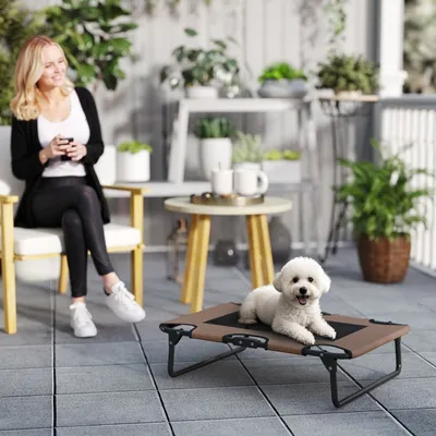 Zatte Hundebett hoch klappbar, Outdoor Netzliege Oxford 75x51x18 cm Zatte Hundebett hoch klappbar, Outdoor Netzliege Oxford 75x51x18 cm