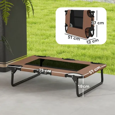 Zatte Hundebett hoch klappbar, Outdoor Netzliege Oxford 75x51x18 cm Zatte Hundebett hoch klappbar, Outdoor Netzliege Oxford 75x51x18 cm
