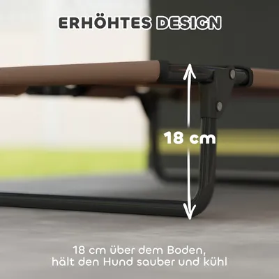 Zatte Hundebett hoch klappbar, Outdoor Netzliege Oxford 75x51x18 cm Zatte Hundebett hoch klappbar, Outdoor Netzliege Oxford 75x51x18 cm