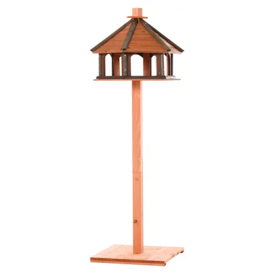 Zatte Vogelvilla Holz Ø52x130 cm, Ständer, Natur