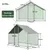 Zatte Freilaufgehege 3x1,5x2 m, Metall, PE-Plane, Schloss Zatte Freilaufgehege 3x1,5x2 m, Metall, PE-Plane, Schloss