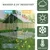 Zatte Freilaufgehege 3x1,5x2 m, Metall, PE-Plane, Schloss Zatte Freilaufgehege 3x1,5x2 m, Metall, PE-Plane, Schloss
