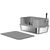 Acier ouvert; Gris; 60x40x30 cm
