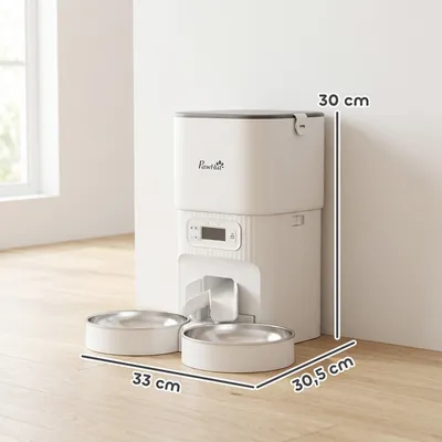 Zatte Futterautomat Katze Timer, Portionierung, 2 Edelstahlnäpfe Zatte Futterautomat Katze Timer, Portionierung, 2 Edelstahlnäpfe