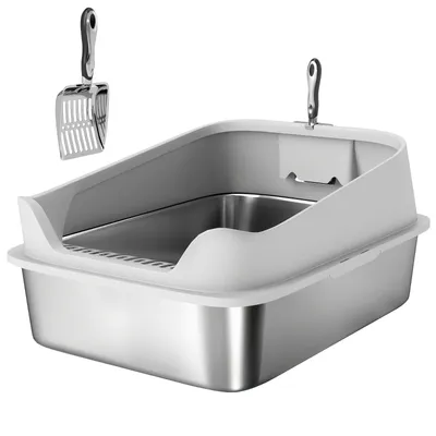 Zatte Katzenklo Edelstahl offen XL, hoher Rand, bis 12 kg 70x50x30 cm Zatte Katzenklo Edelstahl offen XL, hoher Rand, bis 12 kg 70x50x30 cm