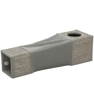 Zatte Tunnel chat pliable sisal + cabane, balle 98x30x30 cm