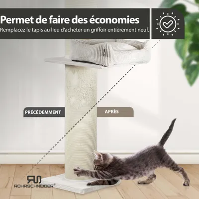 Rohrschneider Arbre à chat en velours côtelé XL Rohrschneider Arbre à chat en velours côtelé XL