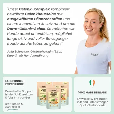 Gelenk-Komplex für Hunde mit Glucosamin, MSM, Kurkuma & Probiotika