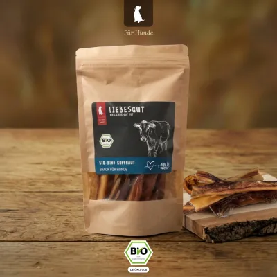Liebesgut Hunde-Snack Bio Rind Kopfhaut Liebesgut Hunde-Snack Bio Rind Kopfhaut
