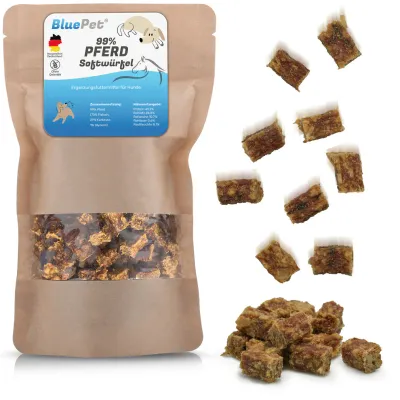 Softwürfel 99% Fleisch für Hunde 200g, verschiedene Sorten Leckerli, Snack