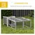 PawHut Clapier bois pliable portable gris PawHut Clapier bois pliable portable gris